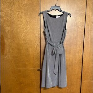 Like new! Classic Black/white check sleeveless belted dress size XL GORGEOUS